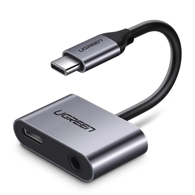 Bộ chuyển đổi USB Type-C sang AV 3.5mm + Type-C Ugreen ( 50596)