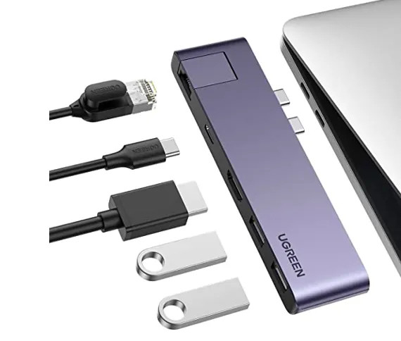 Bộ chuyển đổi USB C sang HDMI USB3.0 cổng mạng dùng cho máy tính Ugreen (50984)