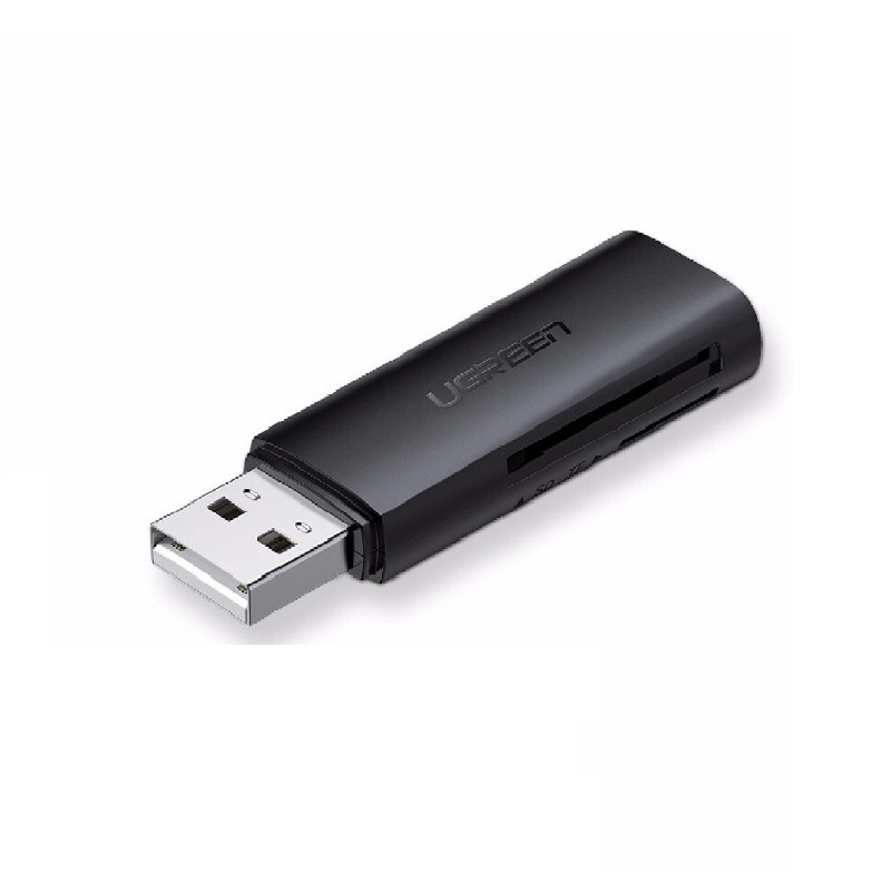 Đầu đọc thẻ USB 2.0 hỗ trợ thẻ TF và DS màu đen Ugreen (60721)