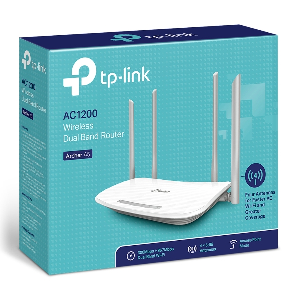 Bộ Phát Wifi TP-Link Archer A5 Băng Tần Kép  Chuẩn AC 1200