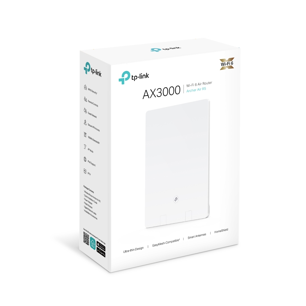 Bộ mở rộng sóng Wi-Fi 6 TP-Link Archer Air R5 AX3000 Air Mesh Băng Tần Kép (1-pack)