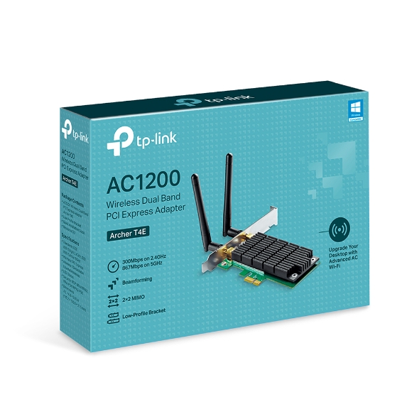 Bộ Chuyển Đổi Wi-Fi TP-Link Archer T4E,  Băng Tần Kép, PCI Express chuẩn AC1200