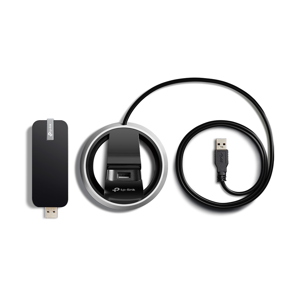 Bộ thu USB Wifi TP-Link Archer T9UH Độ Lợi Cao Băng Tần Kép AC1900