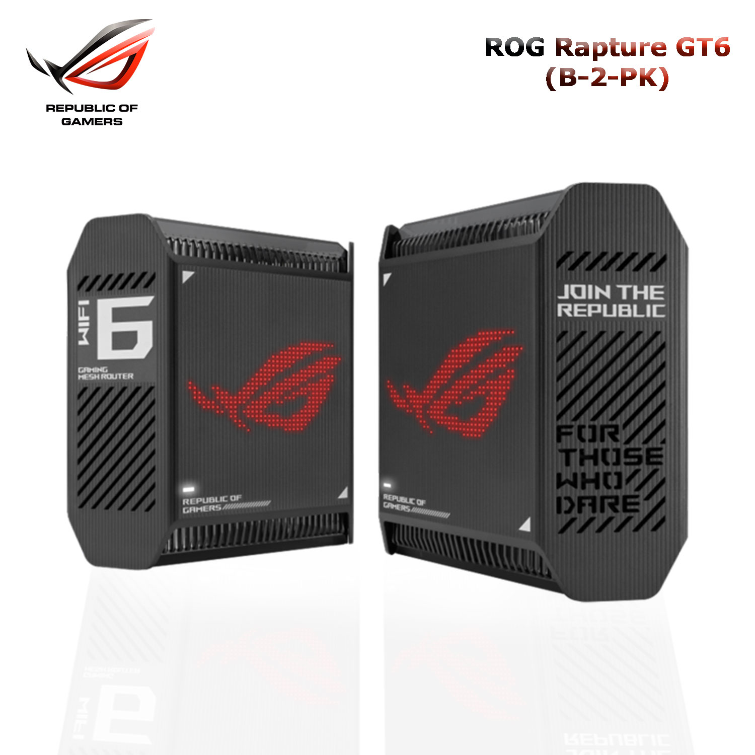 Mesh System WiFi 6 Asus ROG Rapture GT6 Tri-band | AX10000 | WAN 2.5G | Gaming WiFi