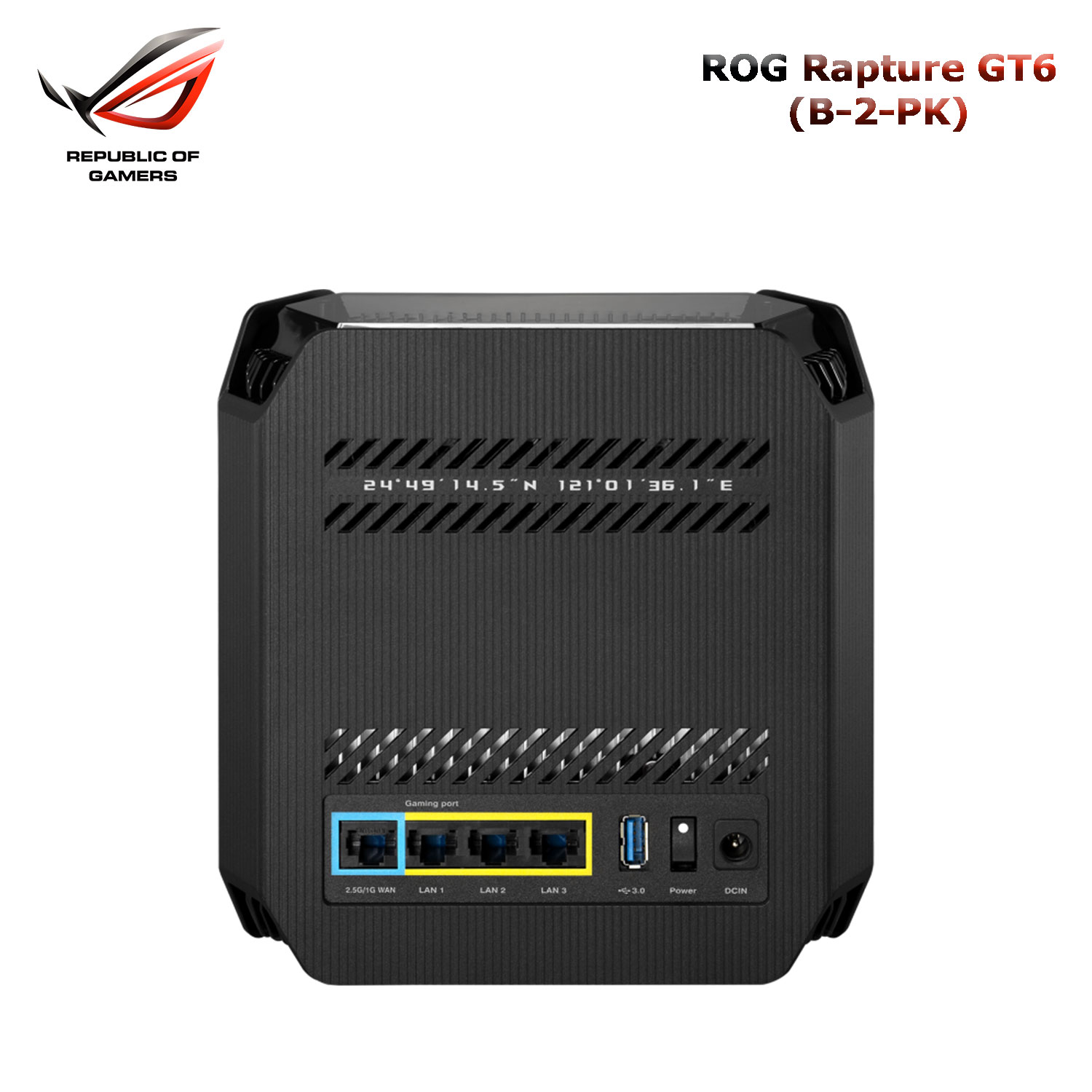 Mesh System WiFi 6 Asus ROG Rapture GT6 Tri-band | AX10000 | WAN 2.5G | Gaming WiFi