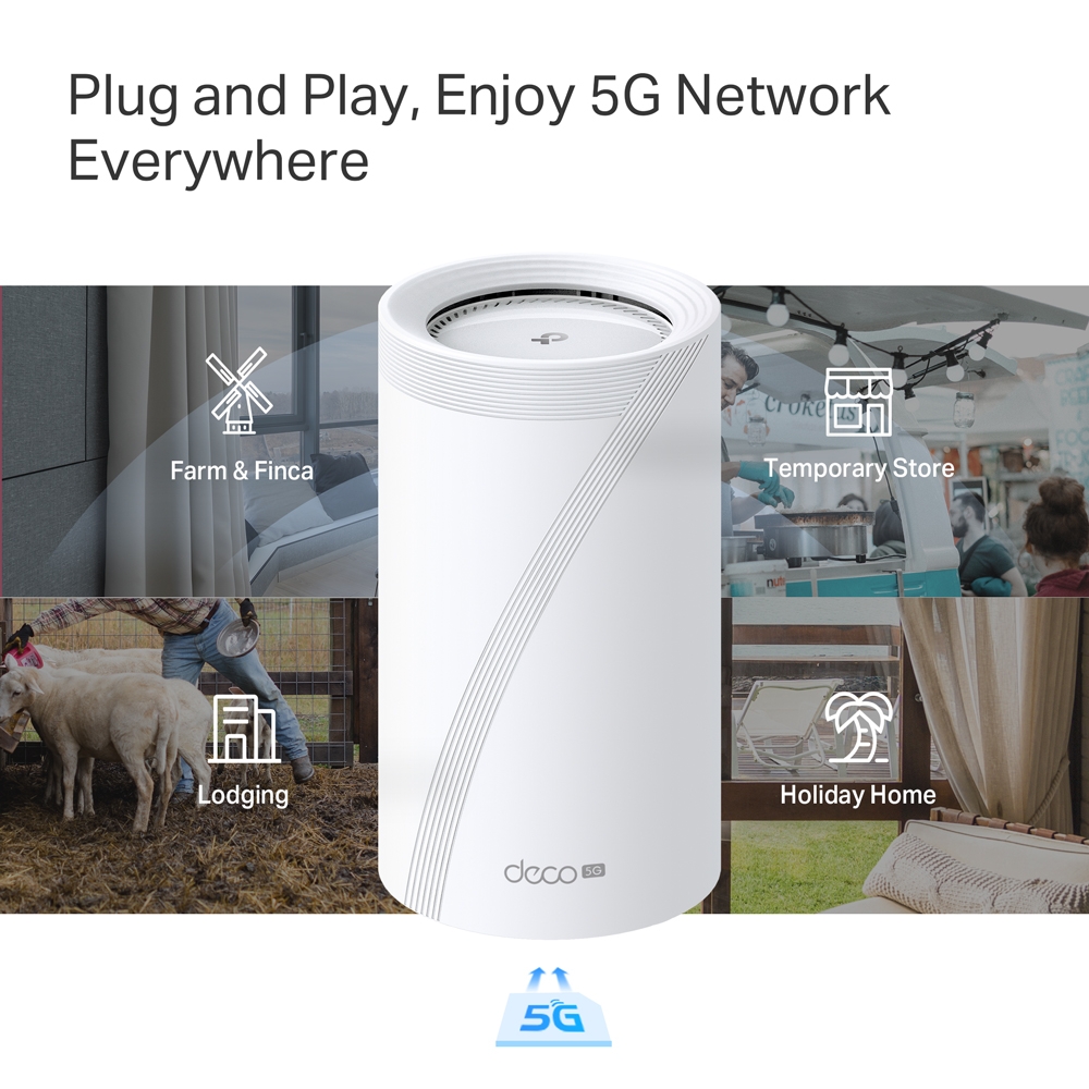 Bộ phát Wifi Mesh Tp-Link Deco BE65-5G – WiFi 7 BE11000 Tri-Band
