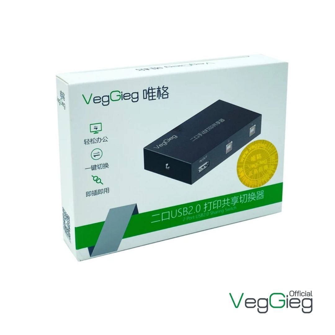 Bộ Chia Máy in VegGieg 1 ra 2 Bấm Công Tắc V-F401