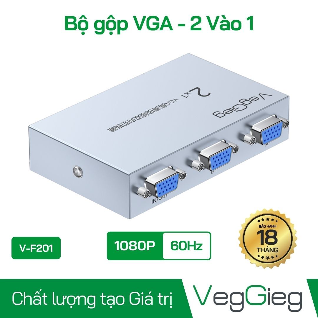Bộ Gộp VGA 2 Vào 1 VegGieg V-F201