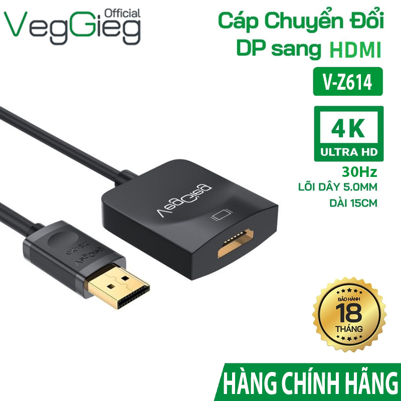 Bộ Chuyển đổi DP sang HDMI - V-Z614