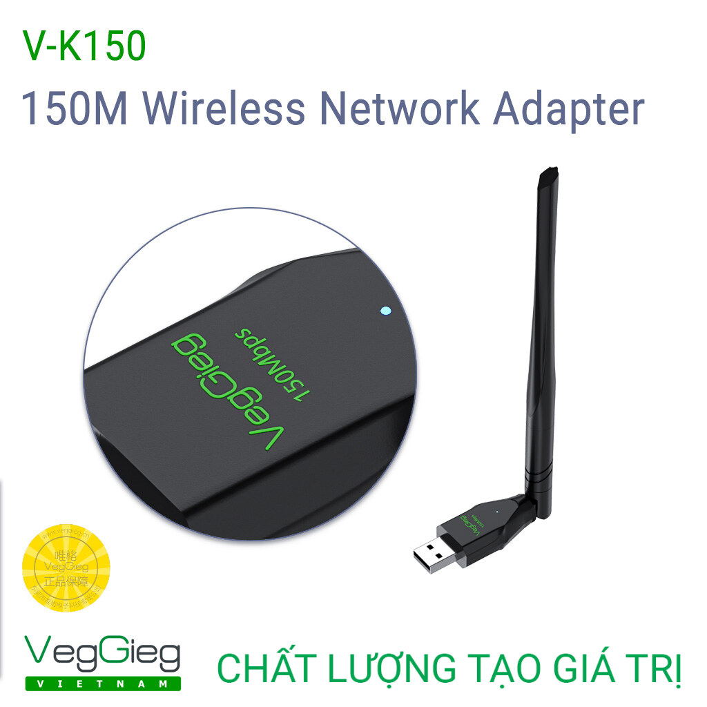 USB thu WiFi RTL-8818GU 150Mbps (1 Angten) - V-K150