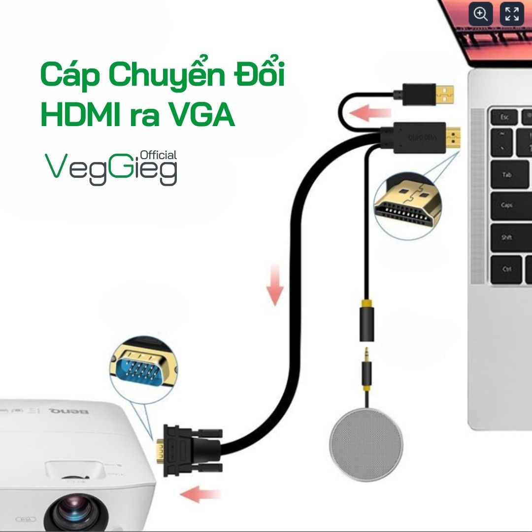 Cáp Chuyển Đổi HDMI Sang VGA - V-Z101