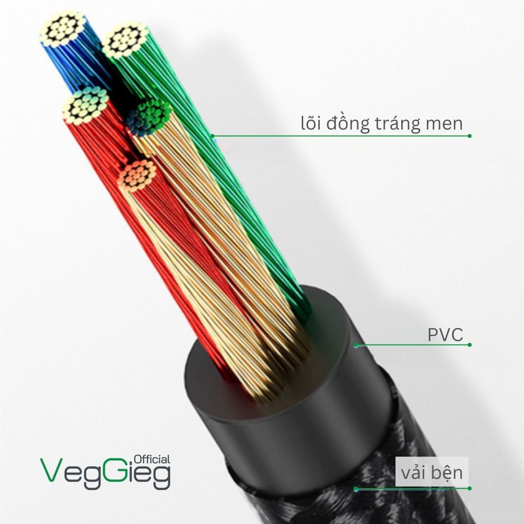 Bộ chuyển đổi Âm thanh VegGieg USB 2.0 sang AUDIO 3.5mm + Mic V-K104