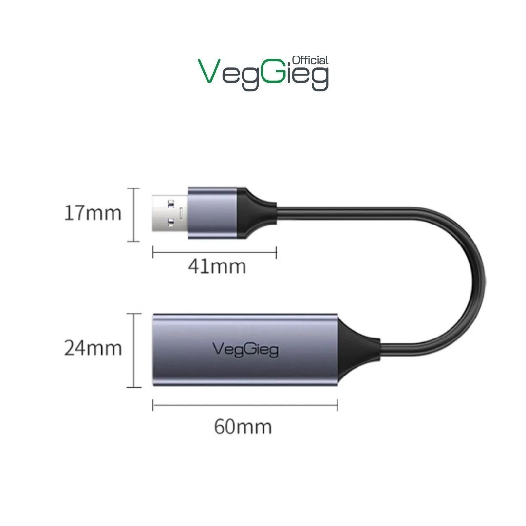 Cáp Chuyển USB 3.0 sang LAN VegGieg V-K306