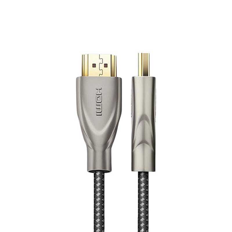 Cáp HDMI Carbon Chuẩn 2.0 Dây Bọc Lưới Đầu Bọc Hợp Kim Cao Cấp Ugreen HD131