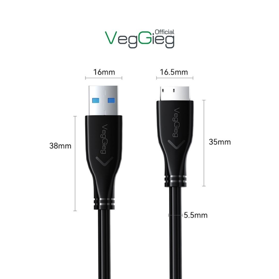 Cáp dữ liệu ổ cứng di động A-MircoB - USB 3.0 - V-U318