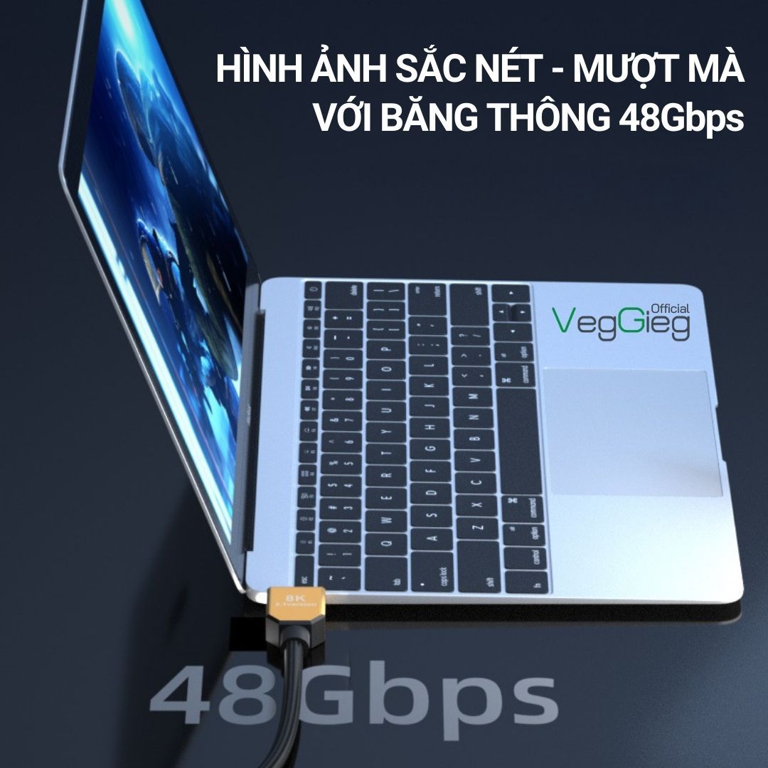 Cáp HDMI 2.1 4K144Hz/8K60Hz - V-H503  (dài 1,5m - 5m)