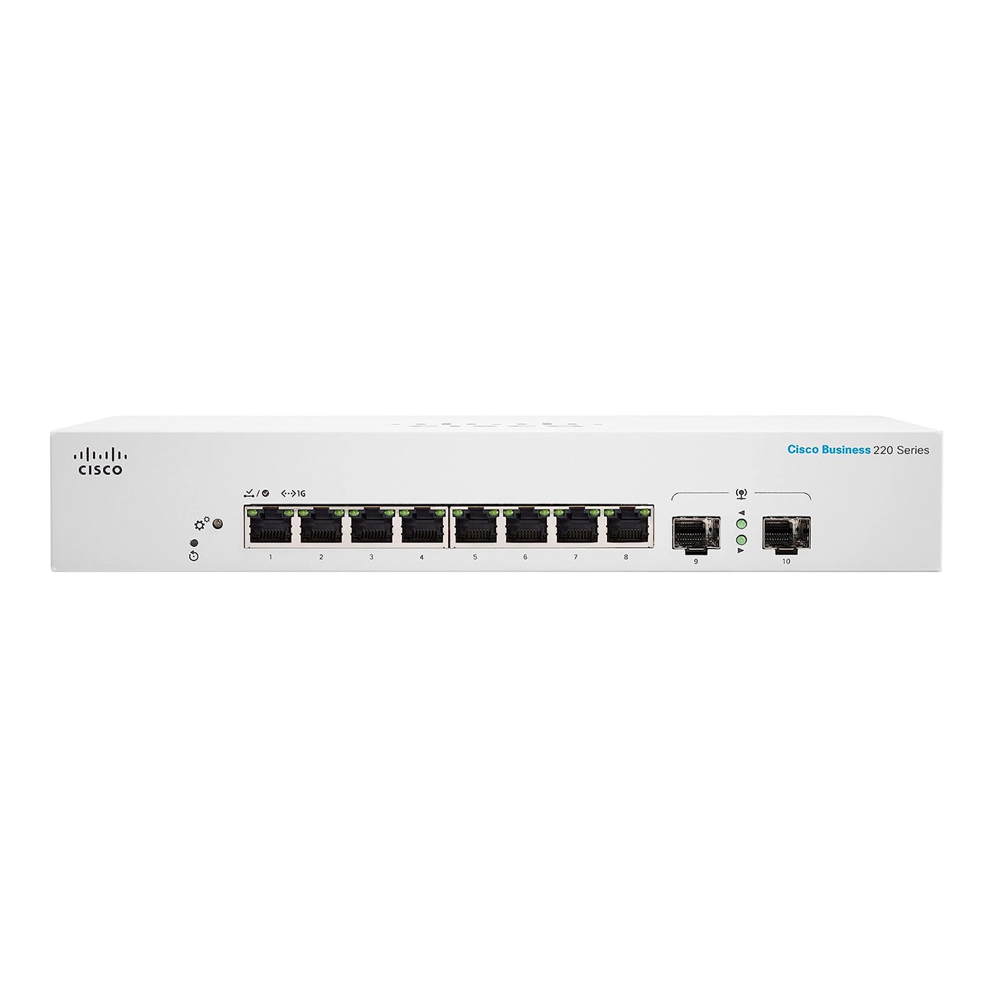 Cisco CBS220 Smart 8-port GE, 2 Gigabit SFP - CBS220-8T-E-2G-EU