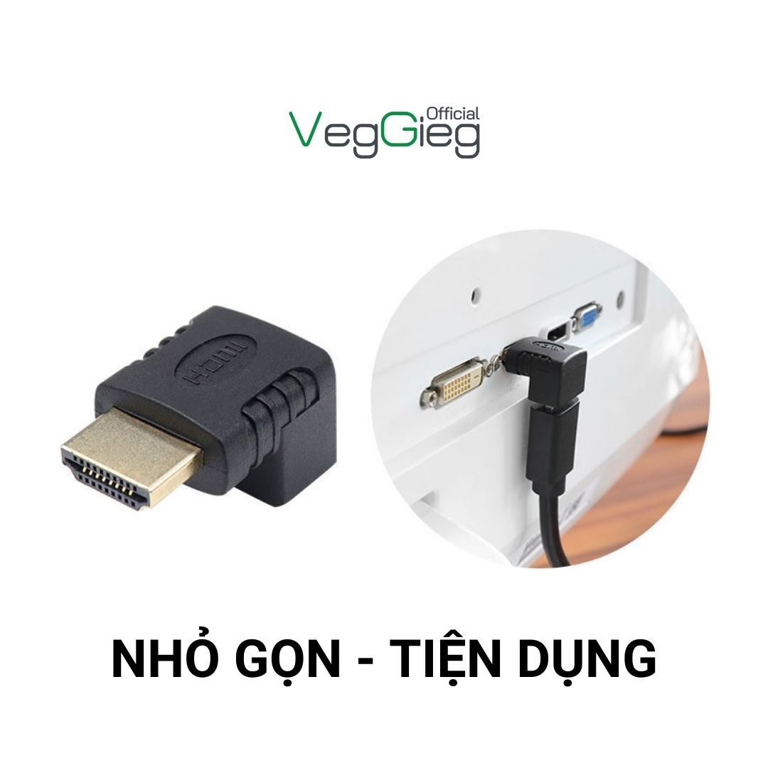 Đầu Nối HDMI Vuông Góc - V-S104