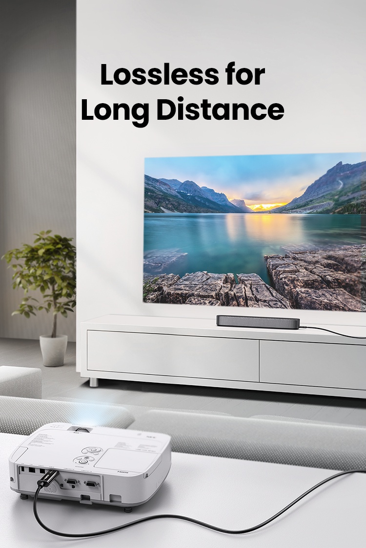 Cáp HDMI Sợi Quang Hỗ Trợ 8K/60Hz,4K/120Hz HDR, EARC Ugreen