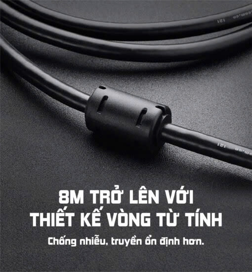 Cáp tín hiệu HDMI Đen hỗ trợ 3D 4K UGREEN HD116