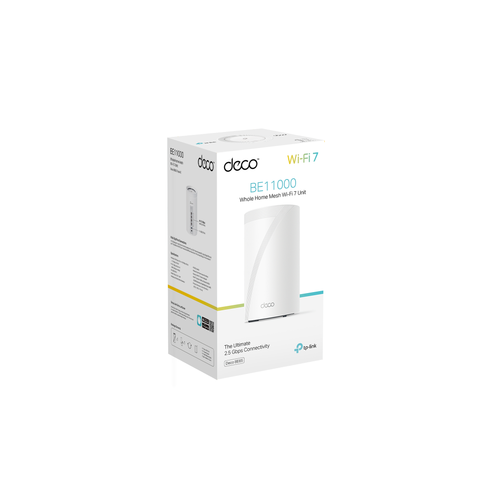 Bộ phát Wifi Mesh Tp-Link Deco BE65 – WiFi 7 BE11000 Tích Hợp Ba Băng Tần