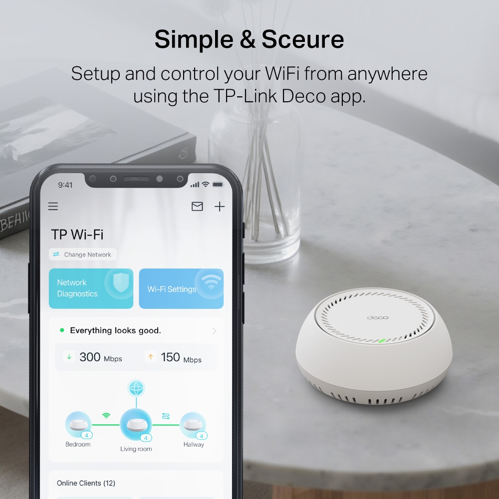Bộ phát Wifi Mesh Tp-Link Deco BE65-PoE – WiFi 7 BE11000 ba băng tần với PoE