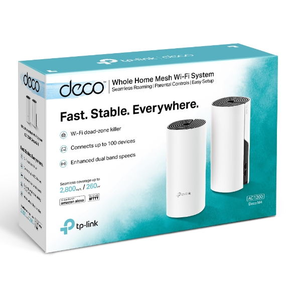 Bộ phát Wifi Mesh Tp-Link Deco M4 (2-Pack) Wifi 5 AC1200
