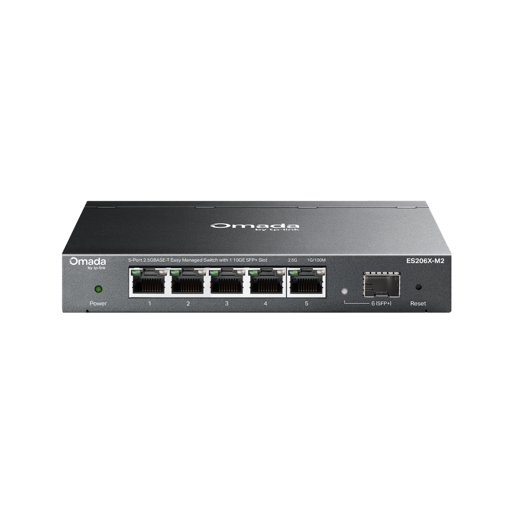 ES206X-M2 Switch Easy Managed Omada 5 Cổng 2.5GBASE-T Với 1 Khe Cắm SFP+ 10GE