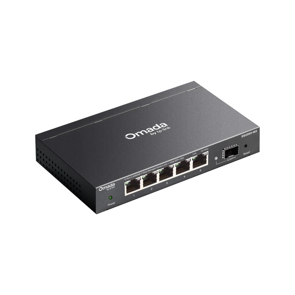 ES206X-M2 Switch Easy Managed Omada 5 Cổng 2.5GBASE-T Với 1 Khe Cắm SFP+ 10GE