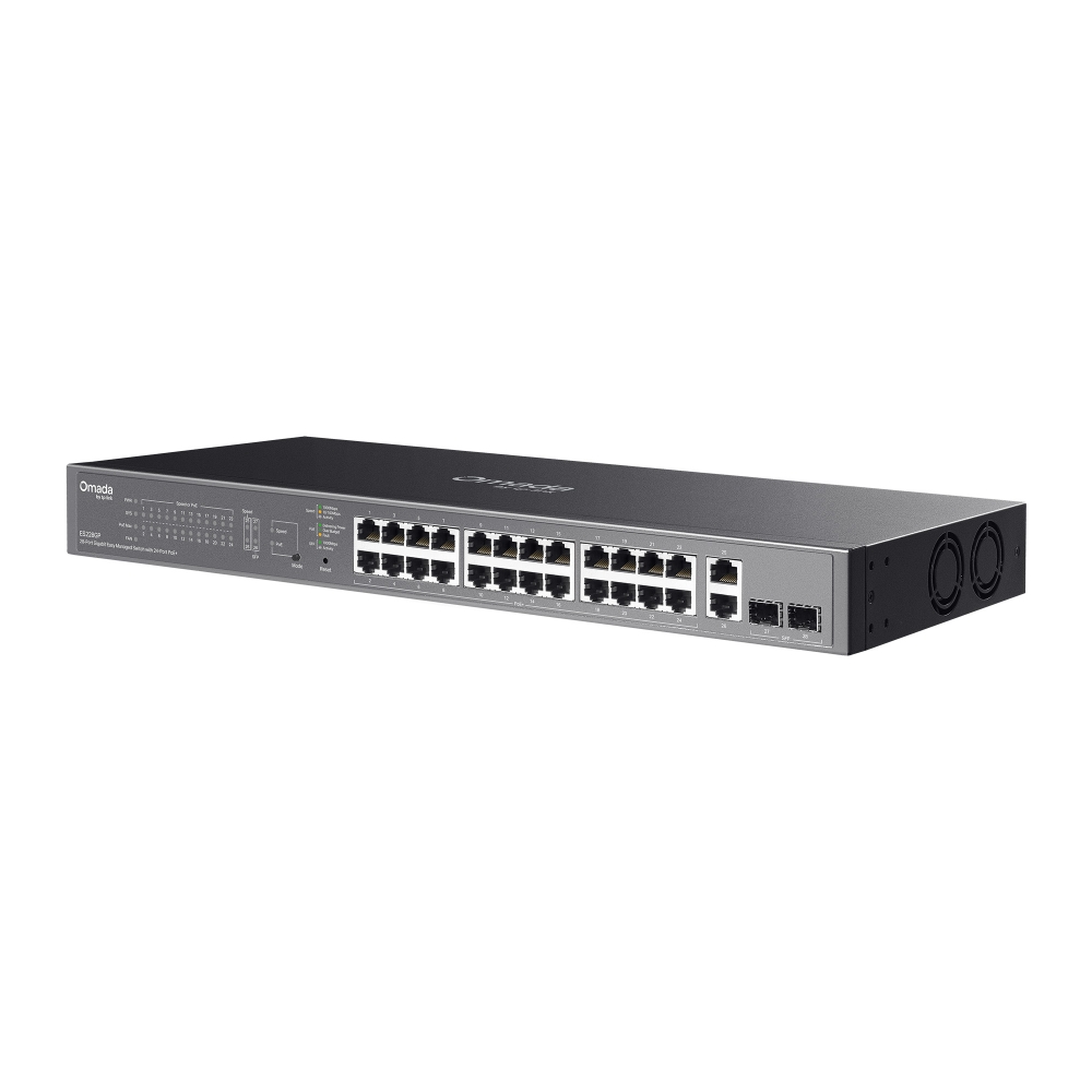 Omada Easy Managed Switch 28 cổng Gigabit ES228GP với 24 cổng PoE+
