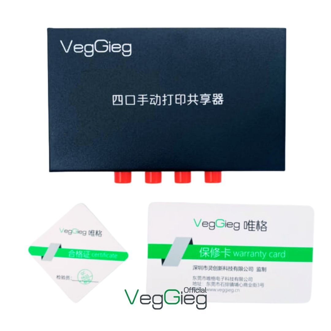 Bộ Chia Máy in VegGieg 1 ra 4 Bấm Công Tắc V-F402