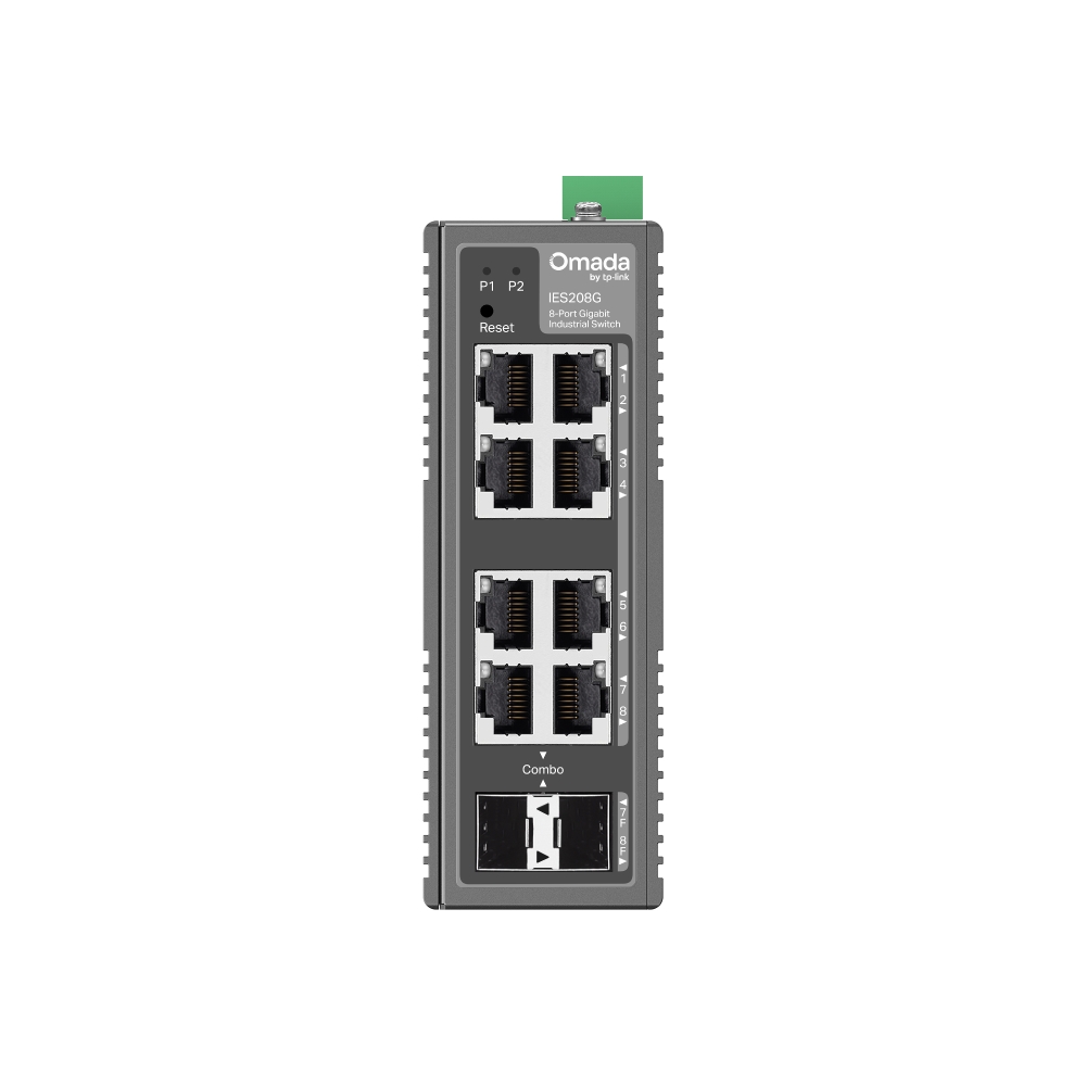 Bộ chuyển mạch công nghiệp Easy Managed Gigabit 8 cổng Omada IES208G