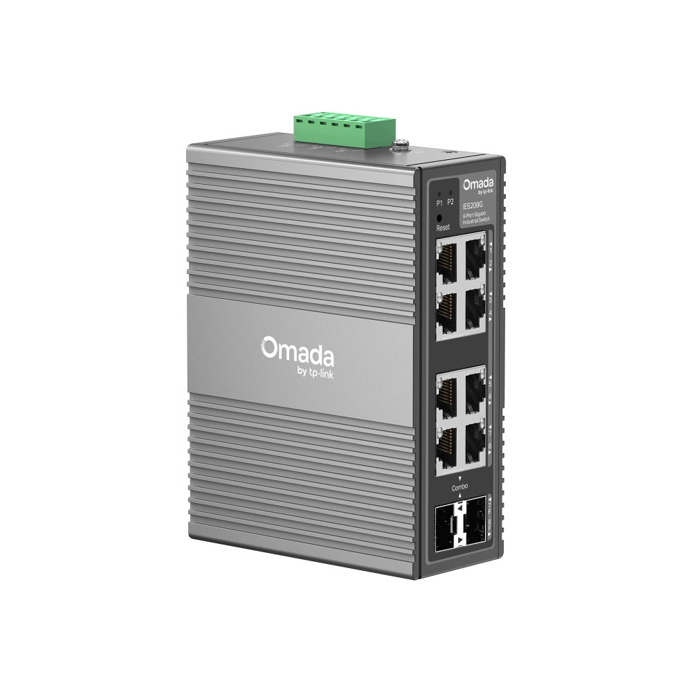 Bộ chuyển mạch công nghiệp Easy Managed Gigabit 8 cổng Omada IES208G
