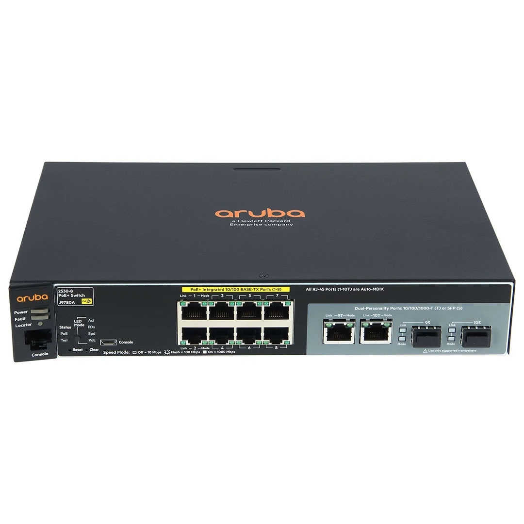 Aruba 2530-8-PoE+ Switch - J9780A