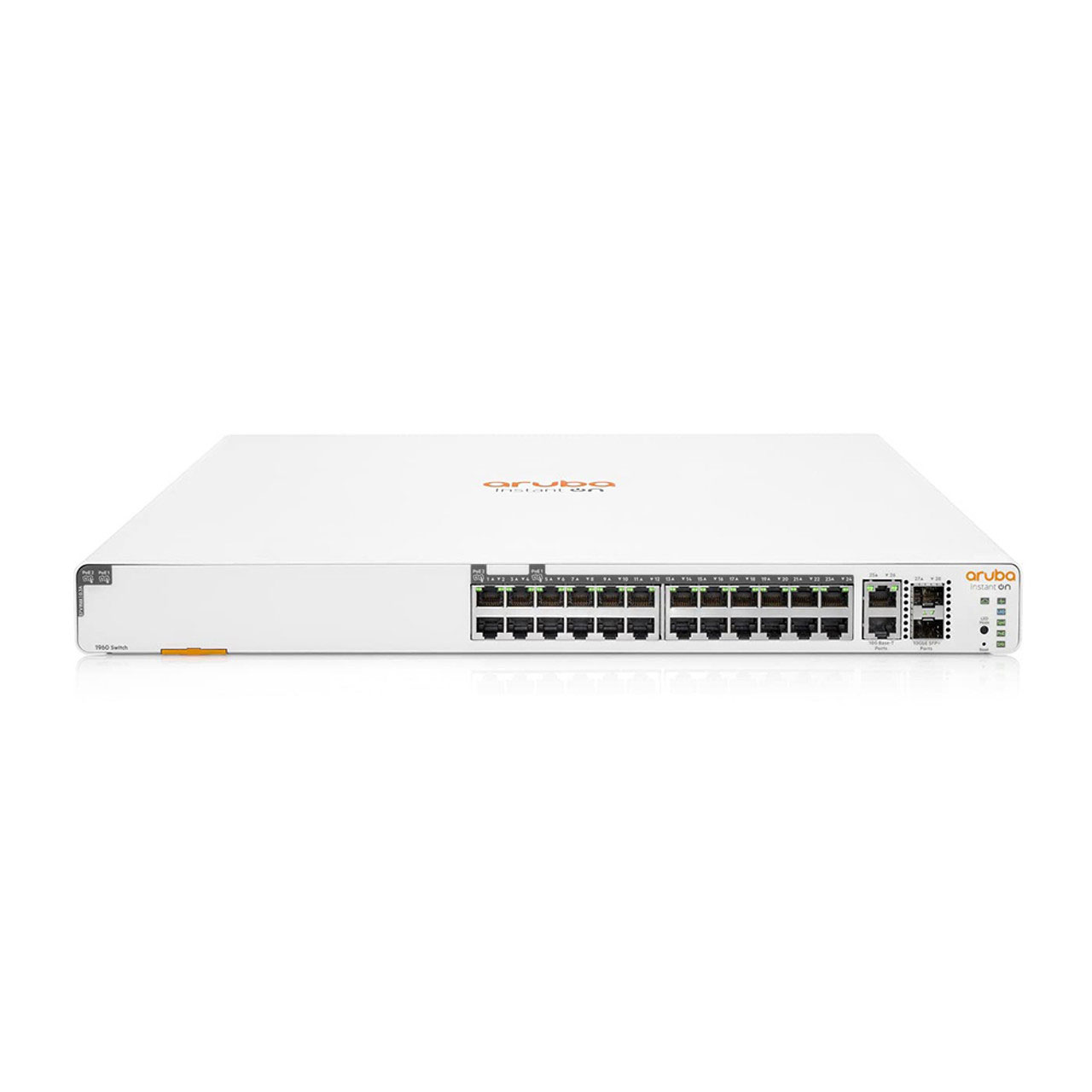 Aruba Instant On 1960 24G 20p Class4 4p Class6 PoE 2XGT 2SFP+ 370W Switch - JL807A