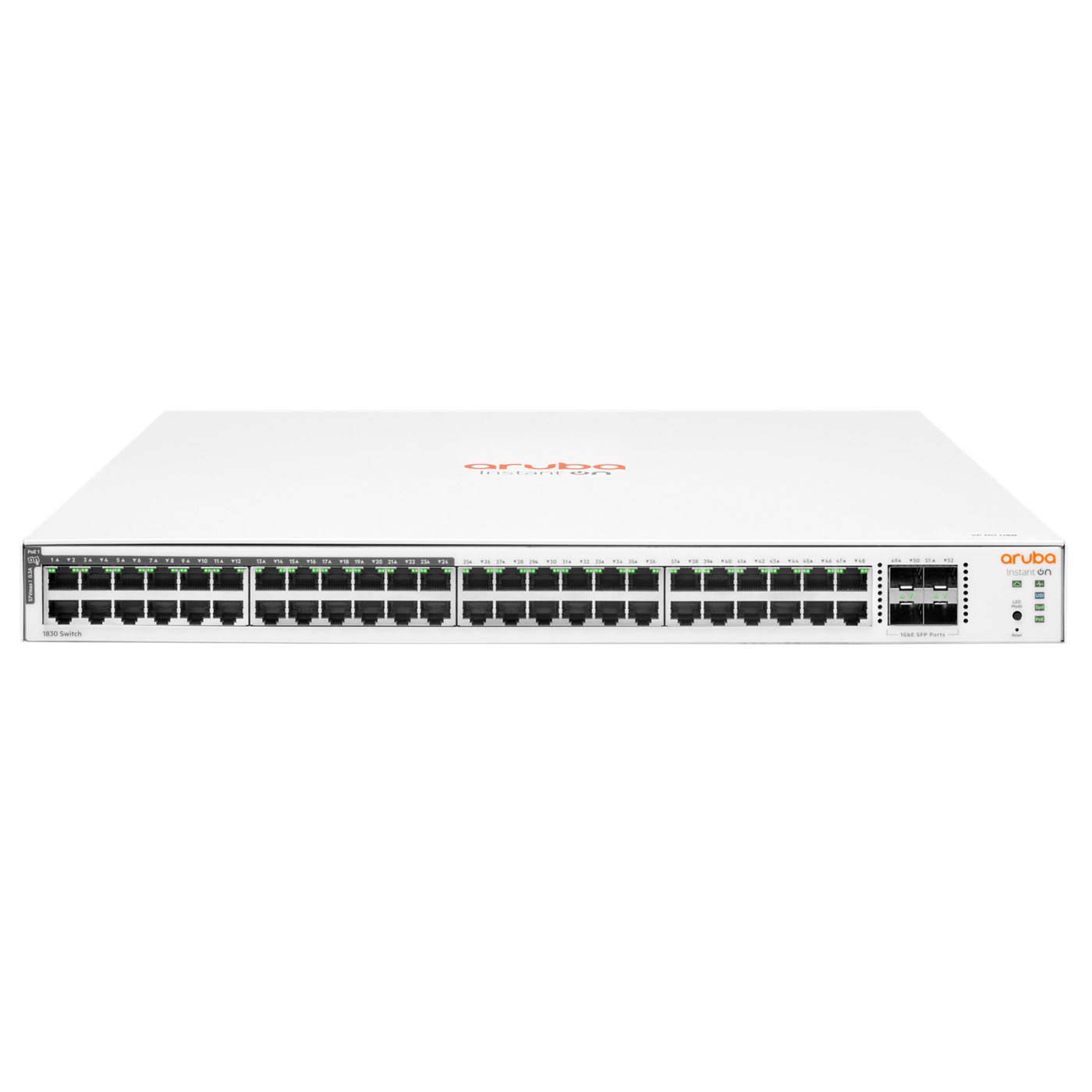 Aruba Instant On 1830 48G 24p Class4 PoE 4SFP 370W Switch - JL815A