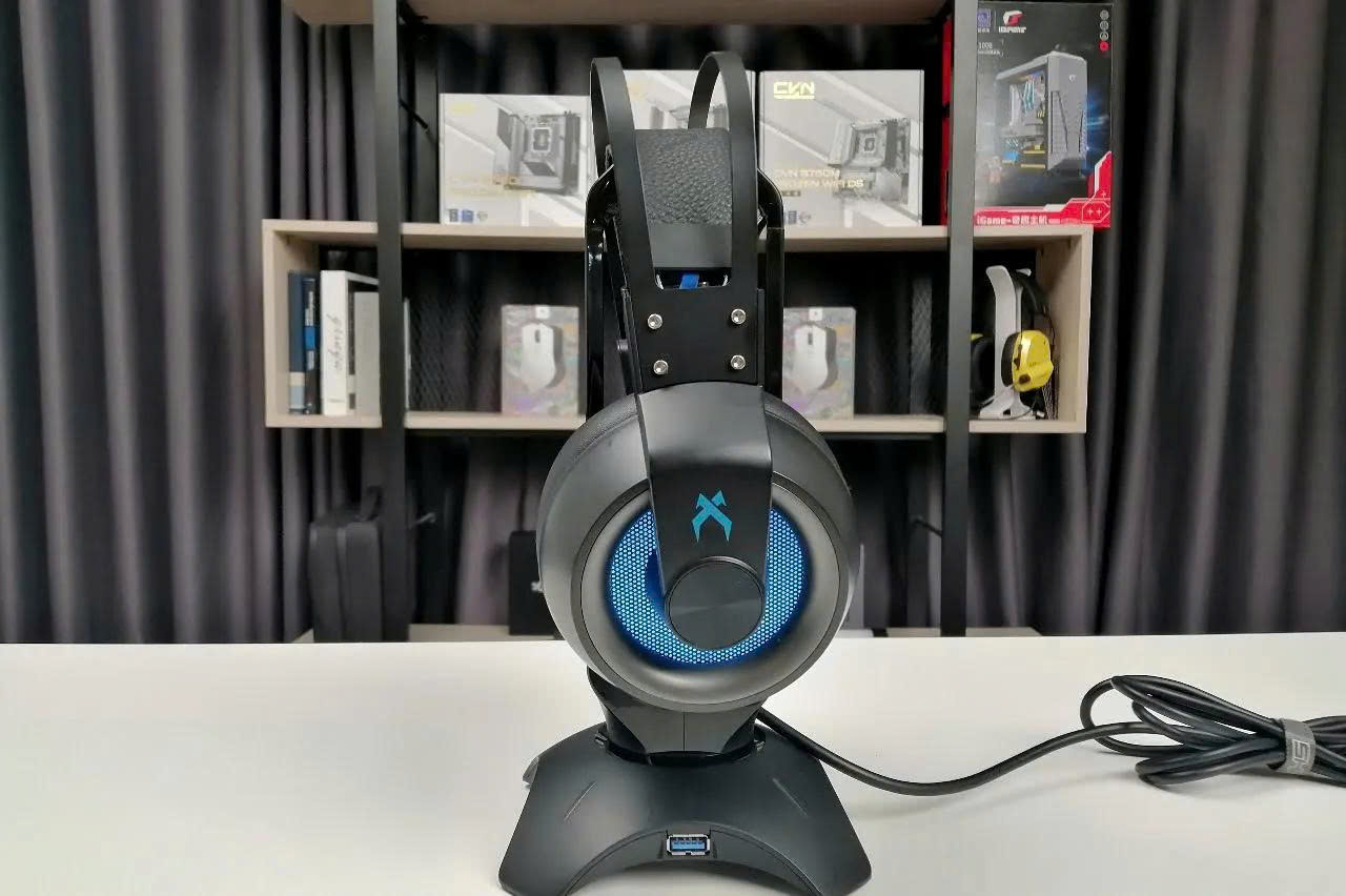 Tai nghe gaming Xiberia K1 7.1 Metal Black Blue (chuyên iCafe)