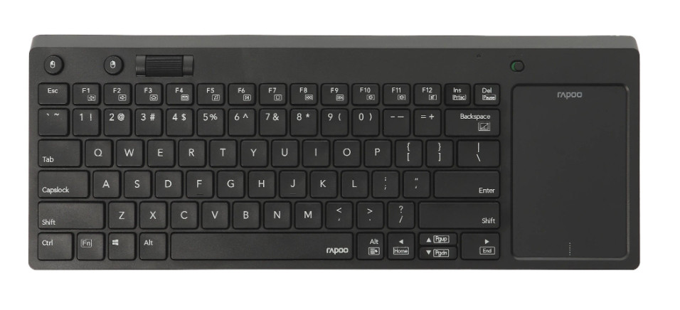 Bàn phím cảm ứng không dây Rapoo K2800 màu đen