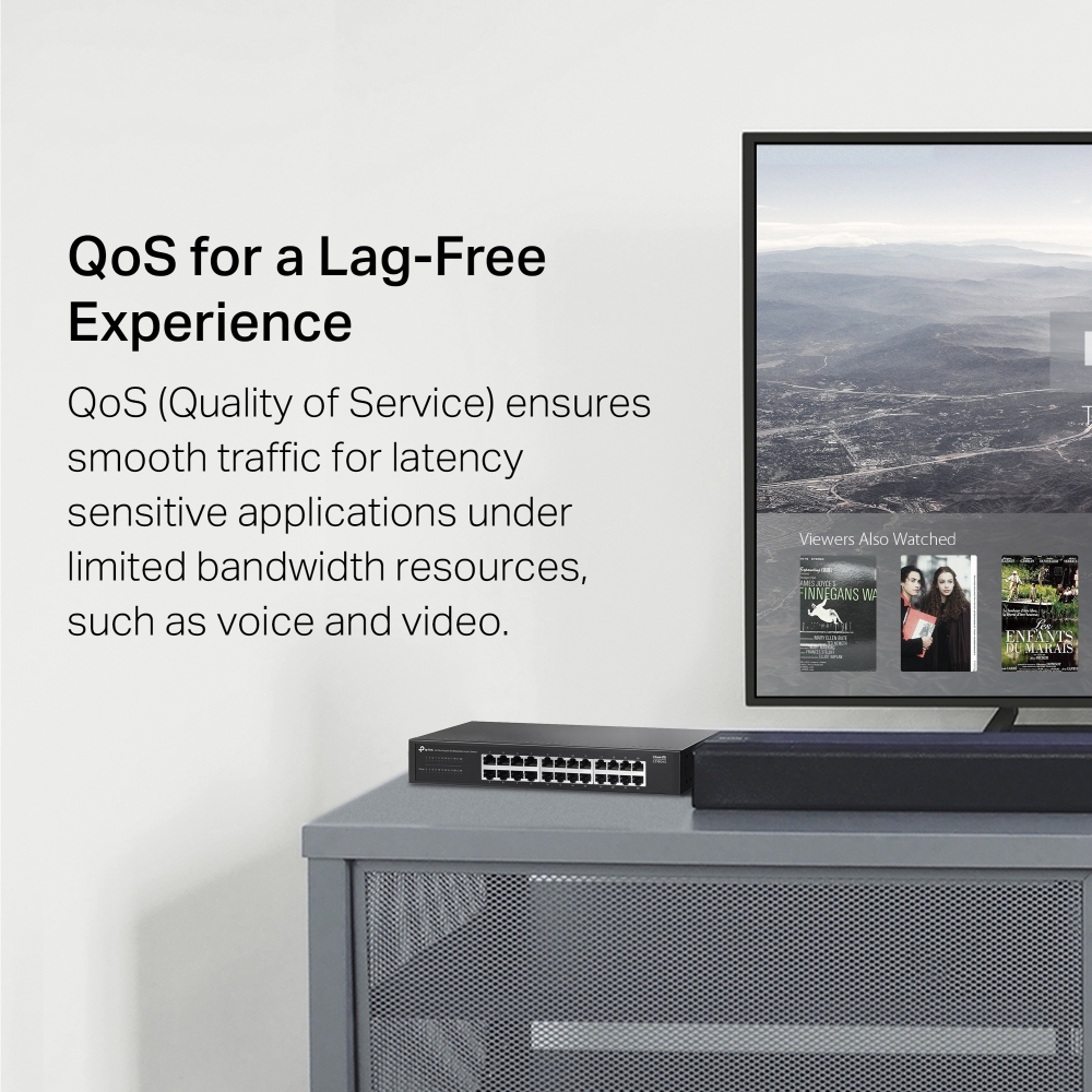 Switch 24 Cổng Gigabit Để Bàn / Gắn Rack TP-Link LS1024G