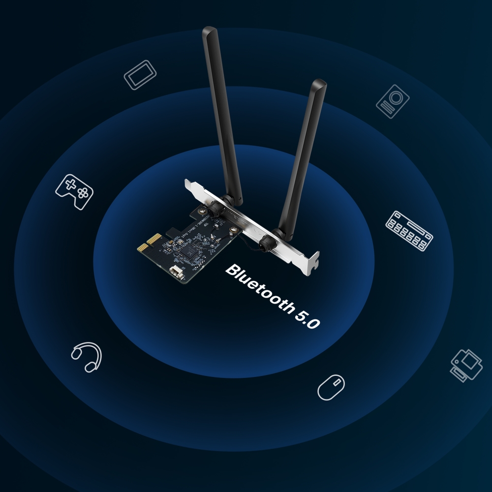 Bộ Chuyển Đổi PCIe Bluetooth Wi-Fi Mercusys MA30E AC1200