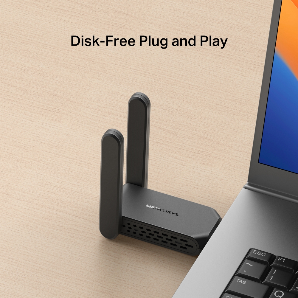 USB Wi-Fi Băng Tần Kép AC1300 Hiệu Suất Cao Mercusys MA32H