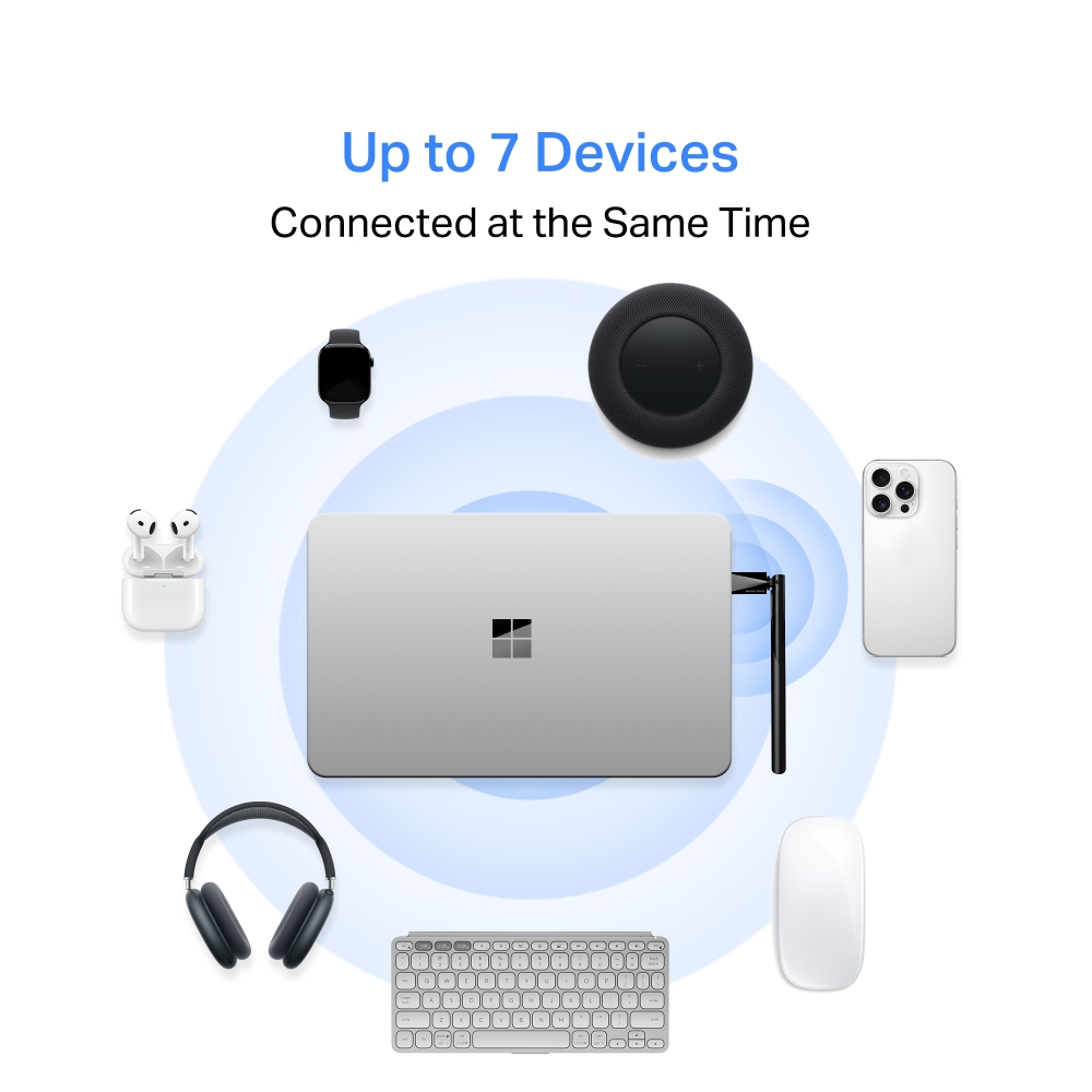 Adapter USB Bluetooth 5.4 Tầm Xa Mercusys MA550H