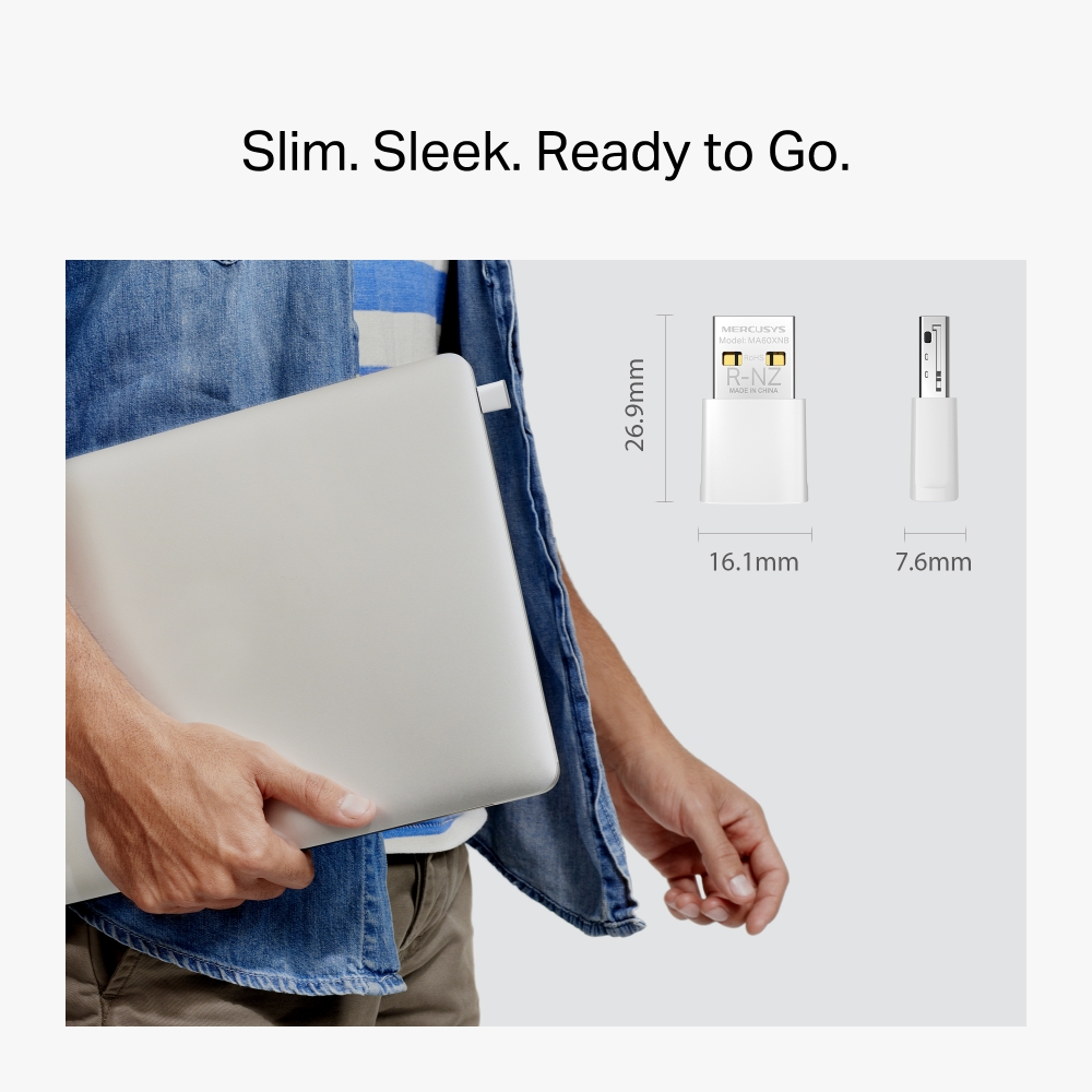 Adapter USB Nano Wi-Fi 6 Bluetooth AX900 Mercusys MA60XNB
