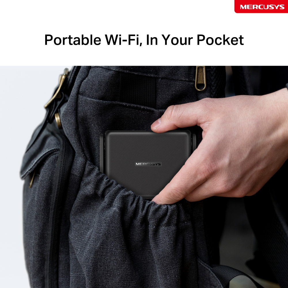 Bộ phát Router 4G LTE Mercusys MB113-4G Di Động Tốc Độ 300 Mbps