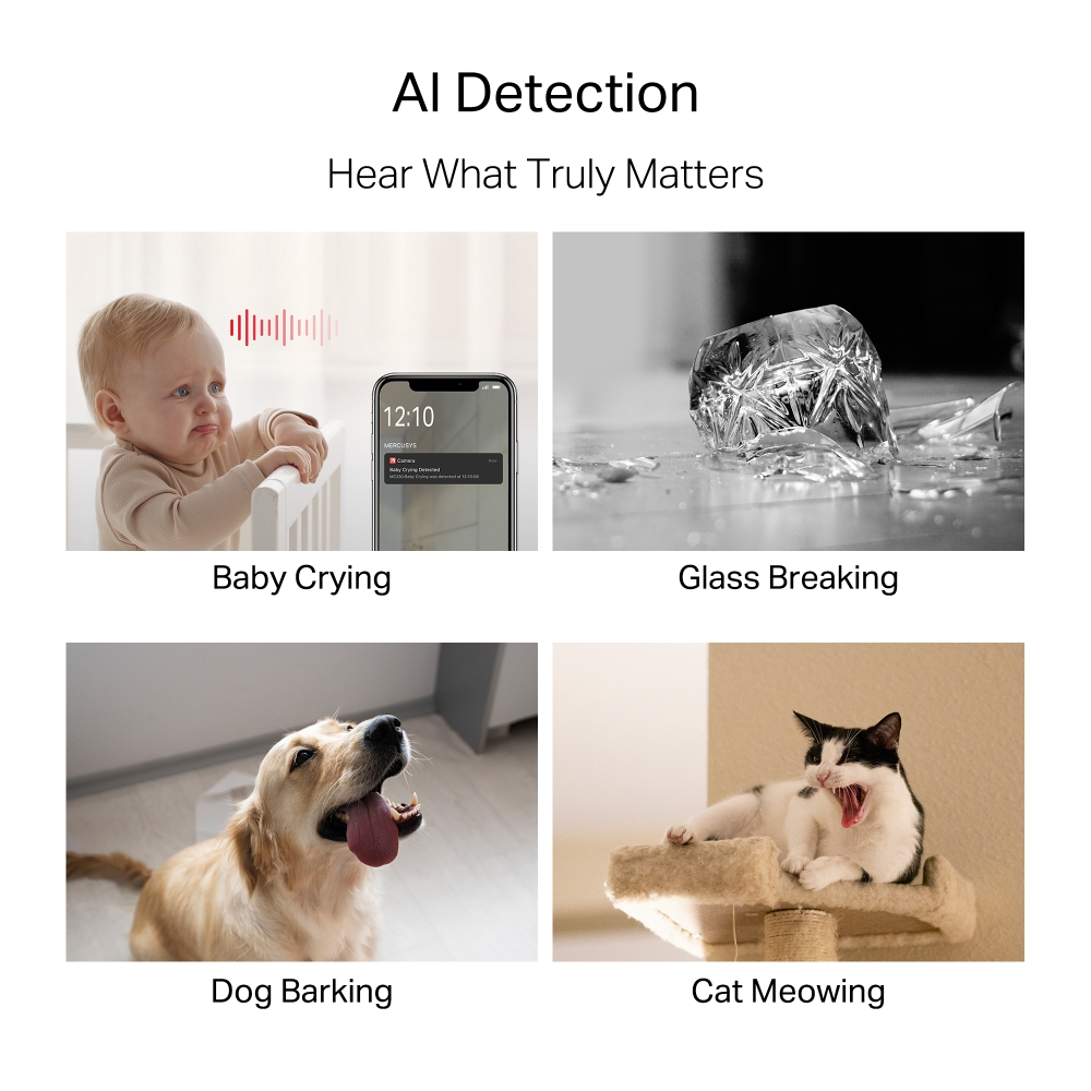 Camera Wi-Fi An Ninh Gia Đình Quay Quét Mercusys MC230