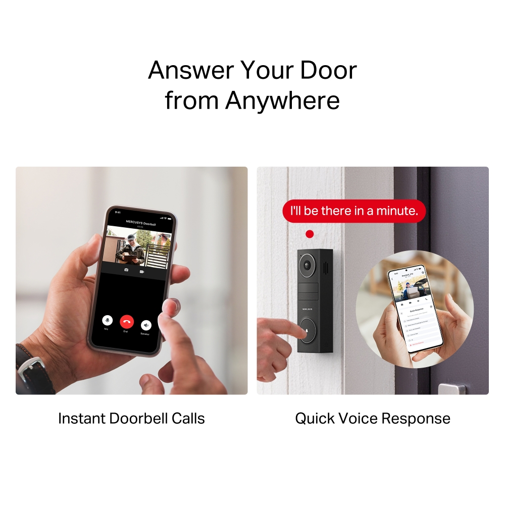 Chuông Cửa Video Dùng Pin Mercusys MD210