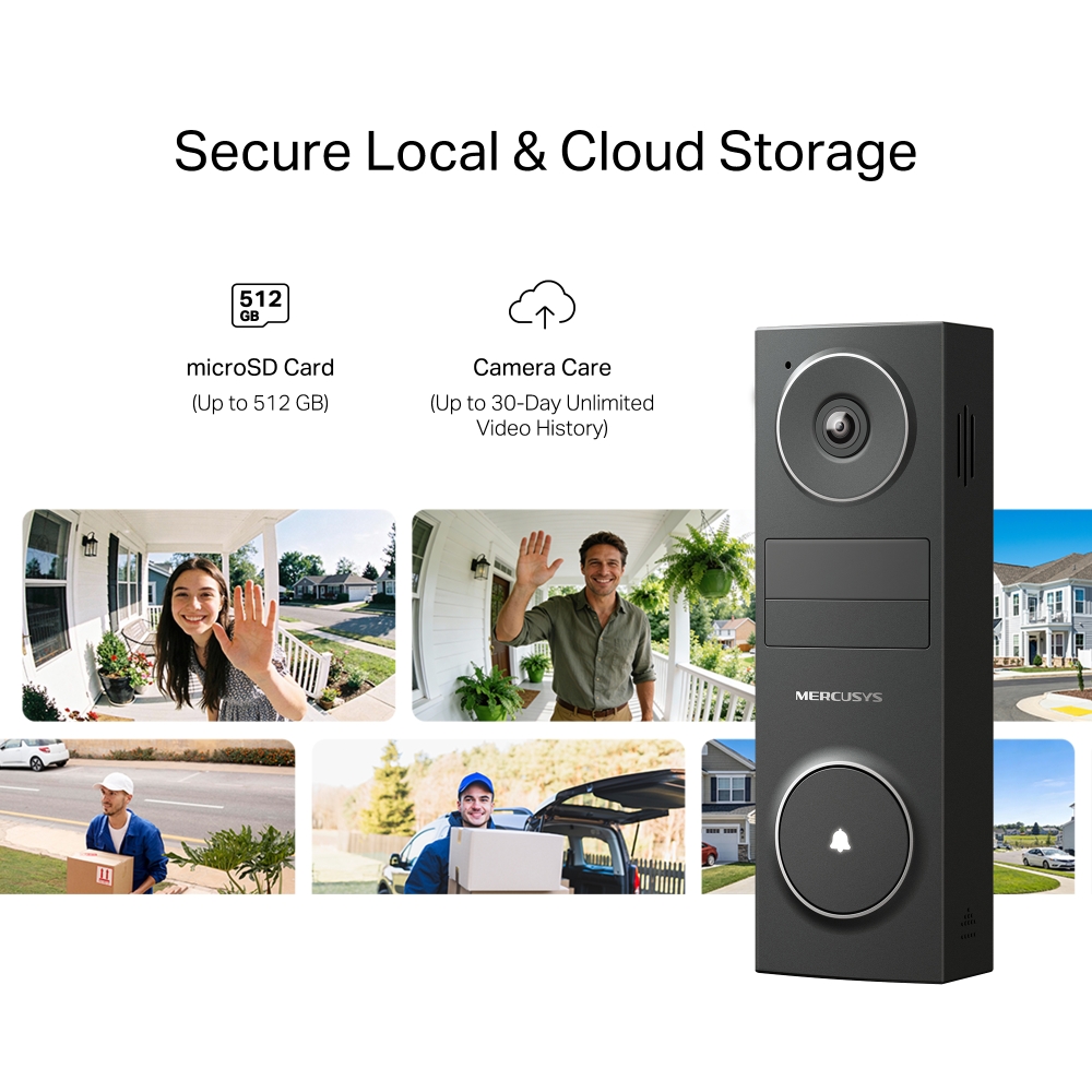 Chuông Cửa Video Dùng Pin Mercusys MD210
