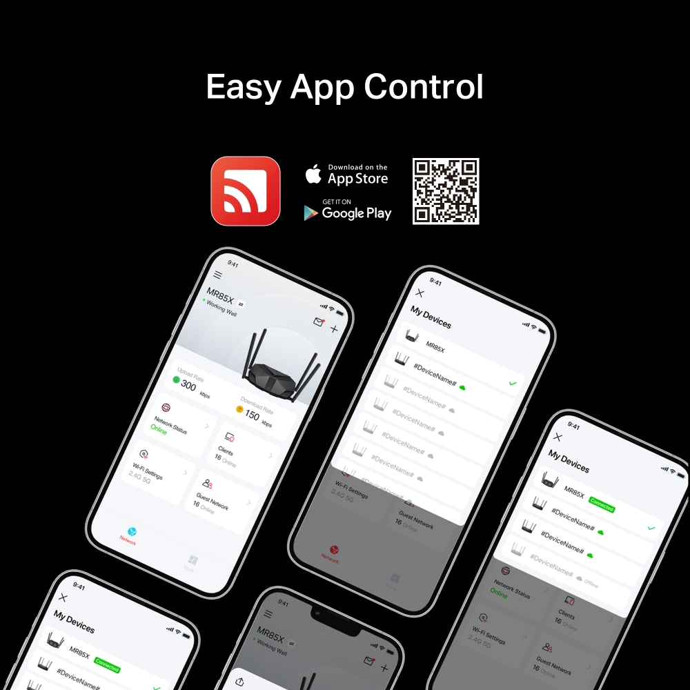 Bộ phát Wi-Fi 6 Mercusys MR85X Băng Tần Kép AX3000