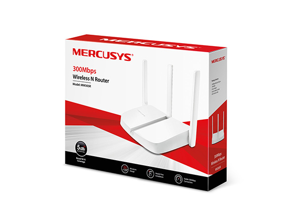 Bộ phát Router WiFi Mercusys MW305R Chuẩn N 300Mbps
