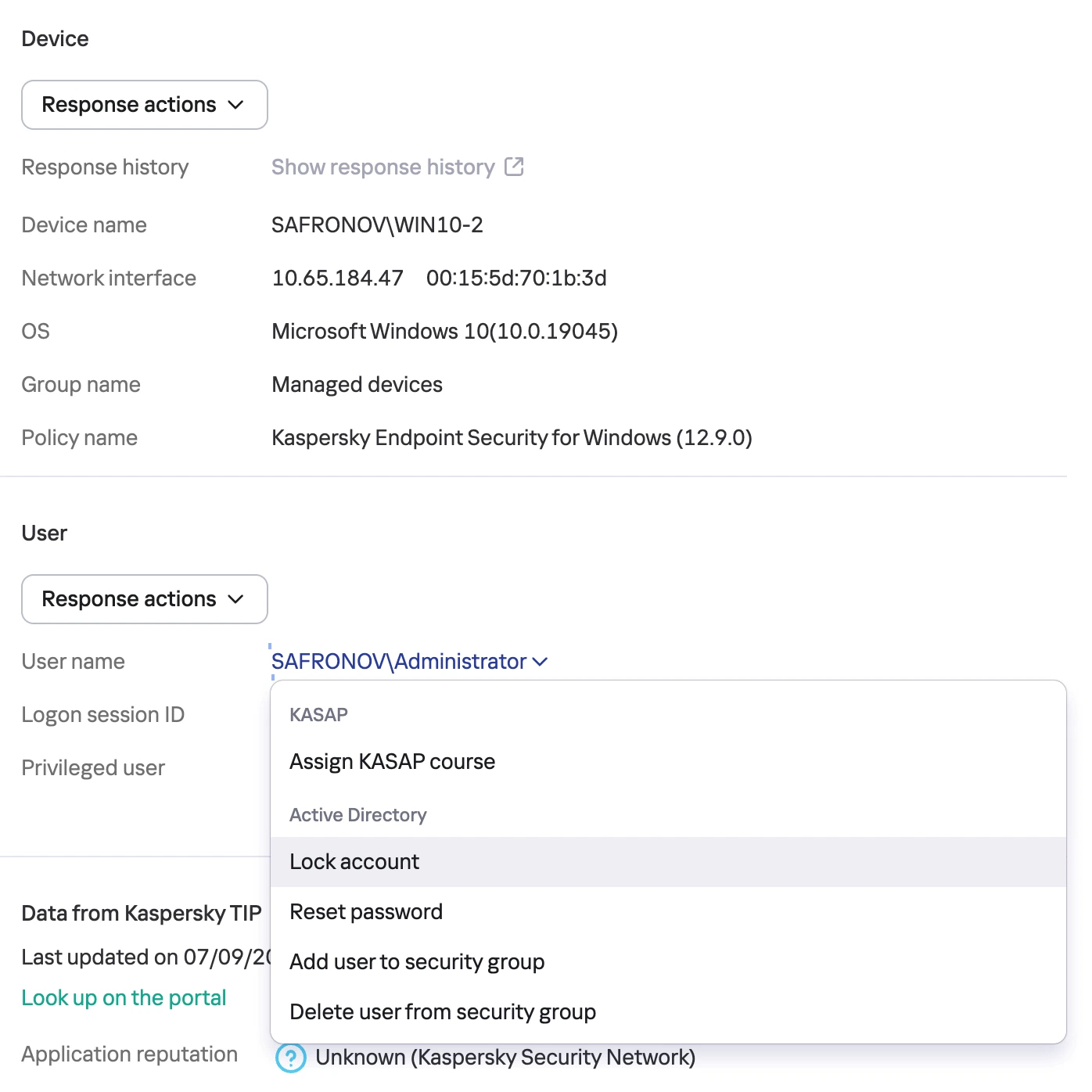 Kaspersky Next XDR Optimum
